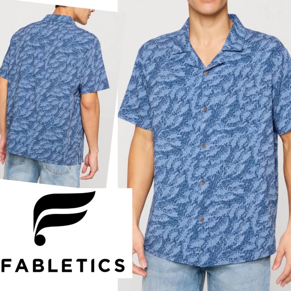 FABLETICS The Cabana Button Up Size S 6% Elastane 94% Polyester NWT